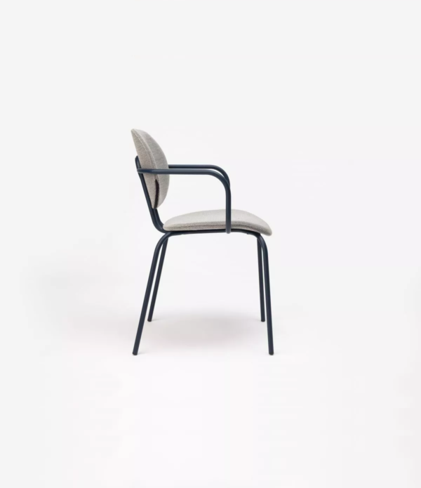tienda online silla tapizada gris
